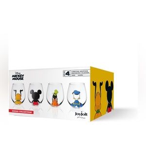 JoyJolt Disney Mickey Mouse Squad Collection Tumblers. 15oz glasses NWT